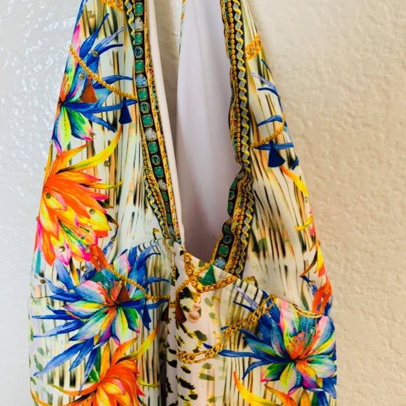 Venus Hot Rio One Piece Swimsuit Size 14 NWOT Leopard Floral Halter Neck Beach - Picture 6 of 16